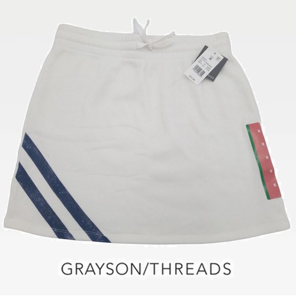 GRAYSON THREADS - USA Tennis Graphic Mini Skirt NEW WITH TAGS! - Picture 3 of 8